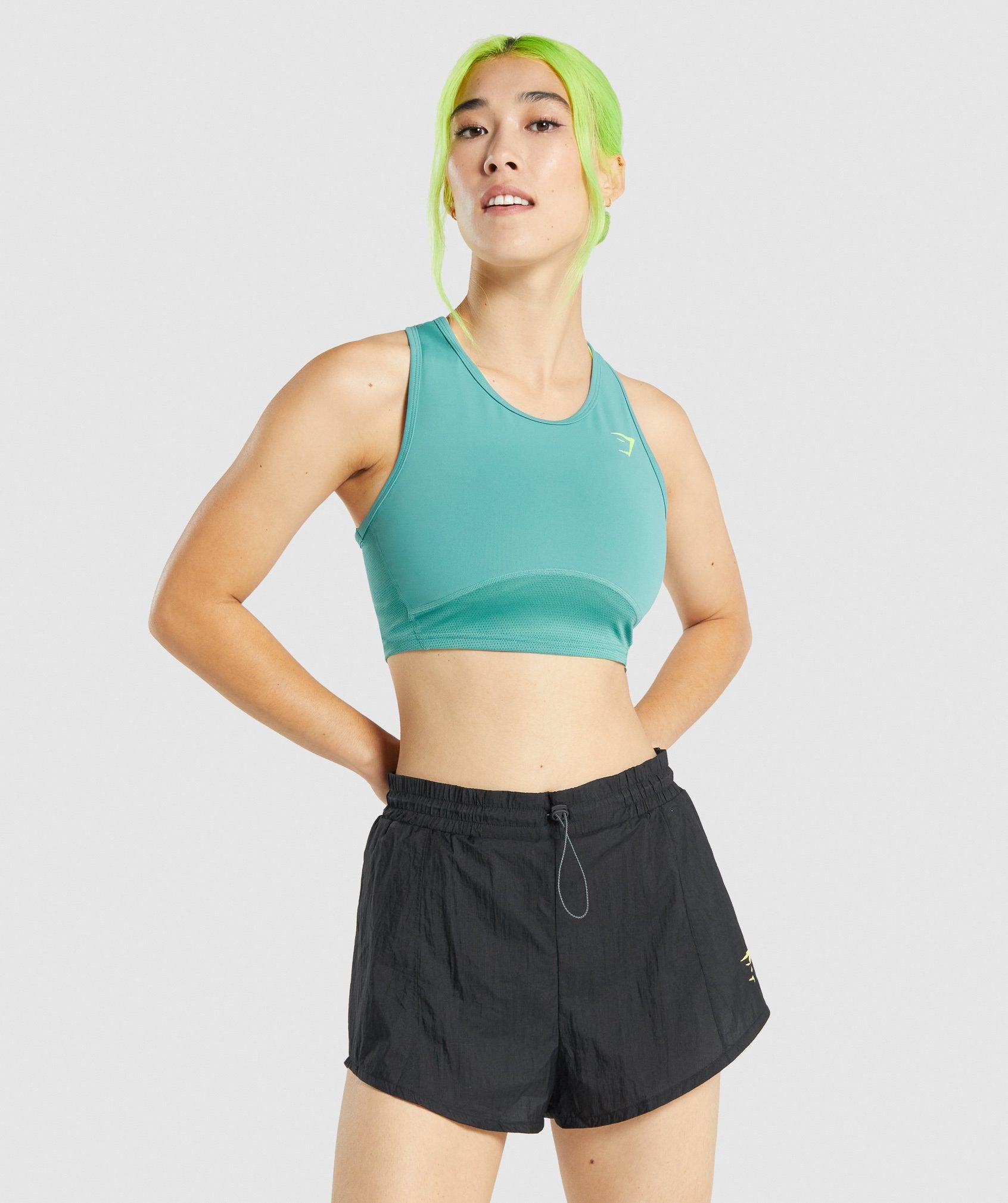 Gymshark Pulse Crop Tank - Teal