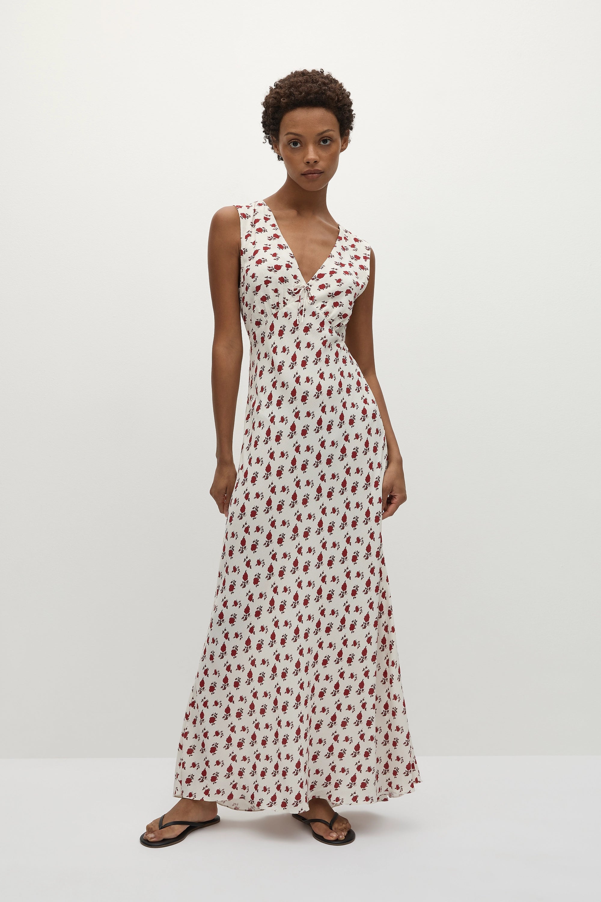 Josephine Maxi Dress Hazy Rose Deep Red - Final Sale