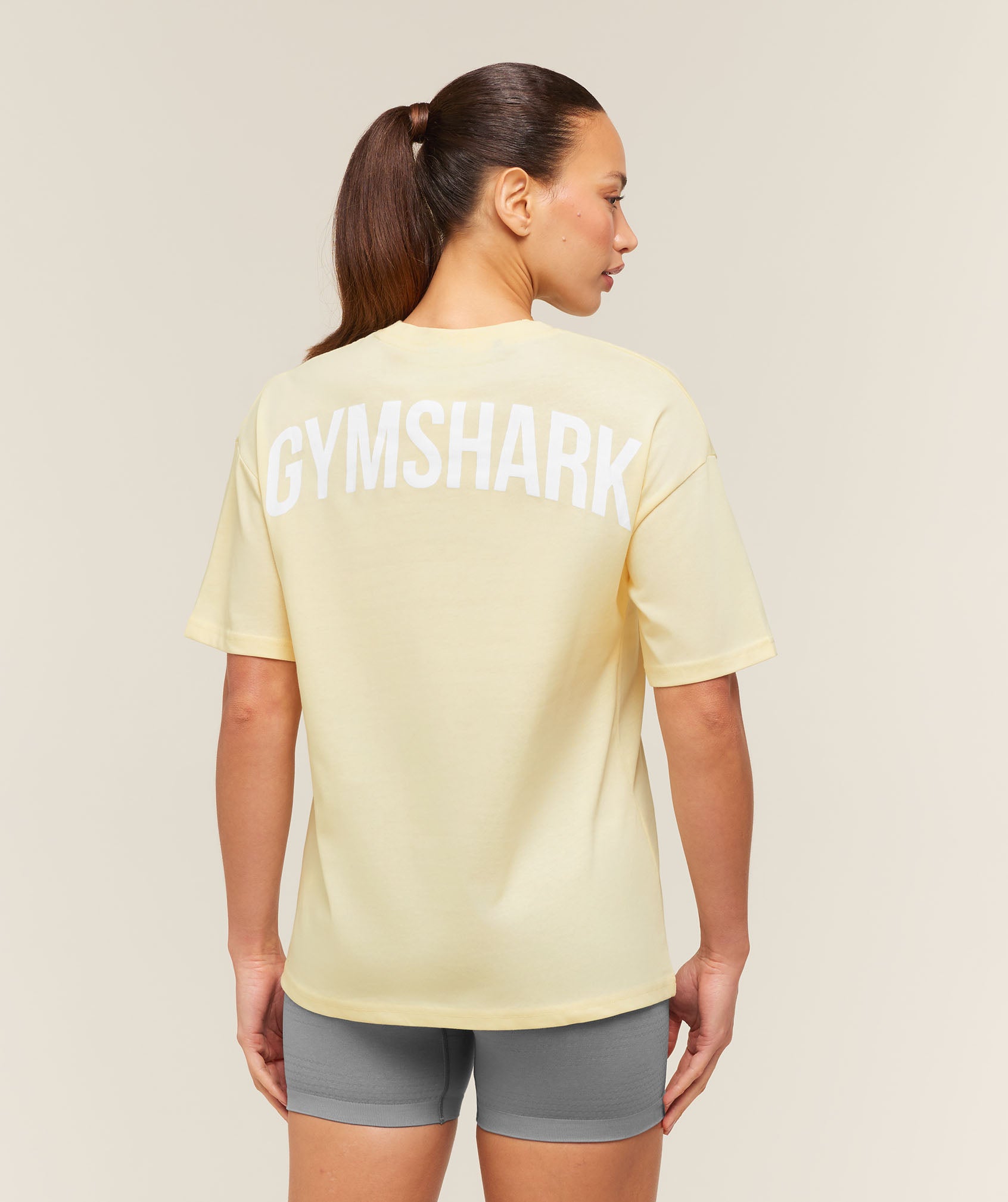 Gymshark Power Oversized T-Shirt - Butter Yellow