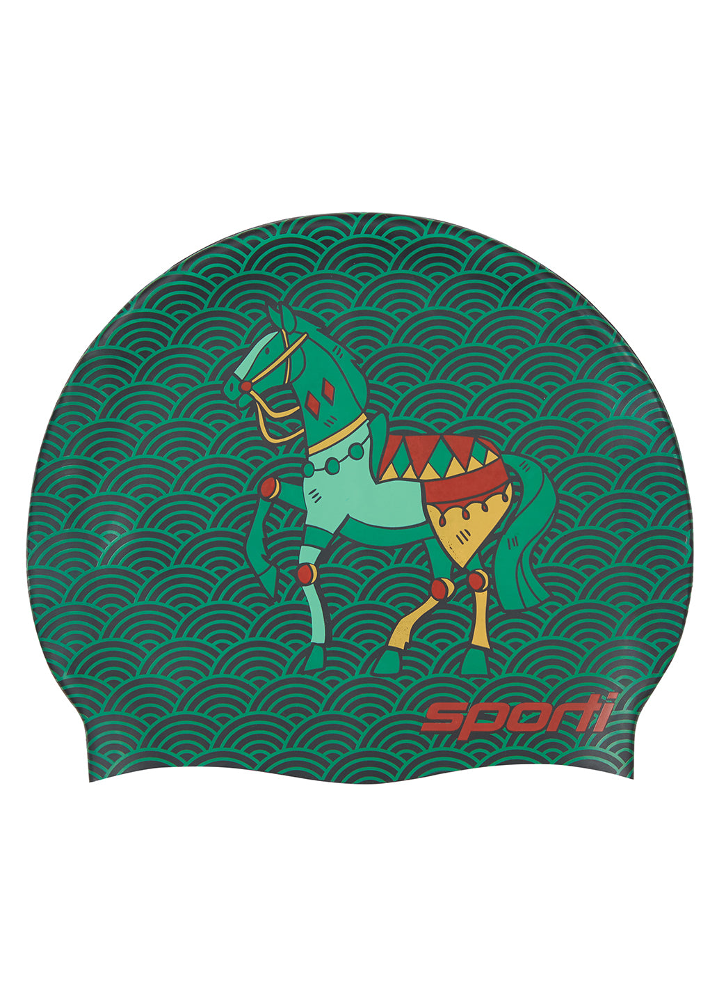 Sporti Limited Edition Dynasty Gallop Silicone Swim Cap