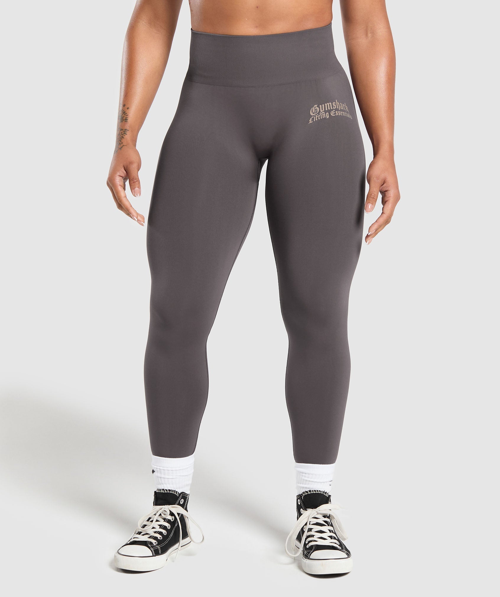 Gymshark Lifting Essentials Leggings - Greyed Purple