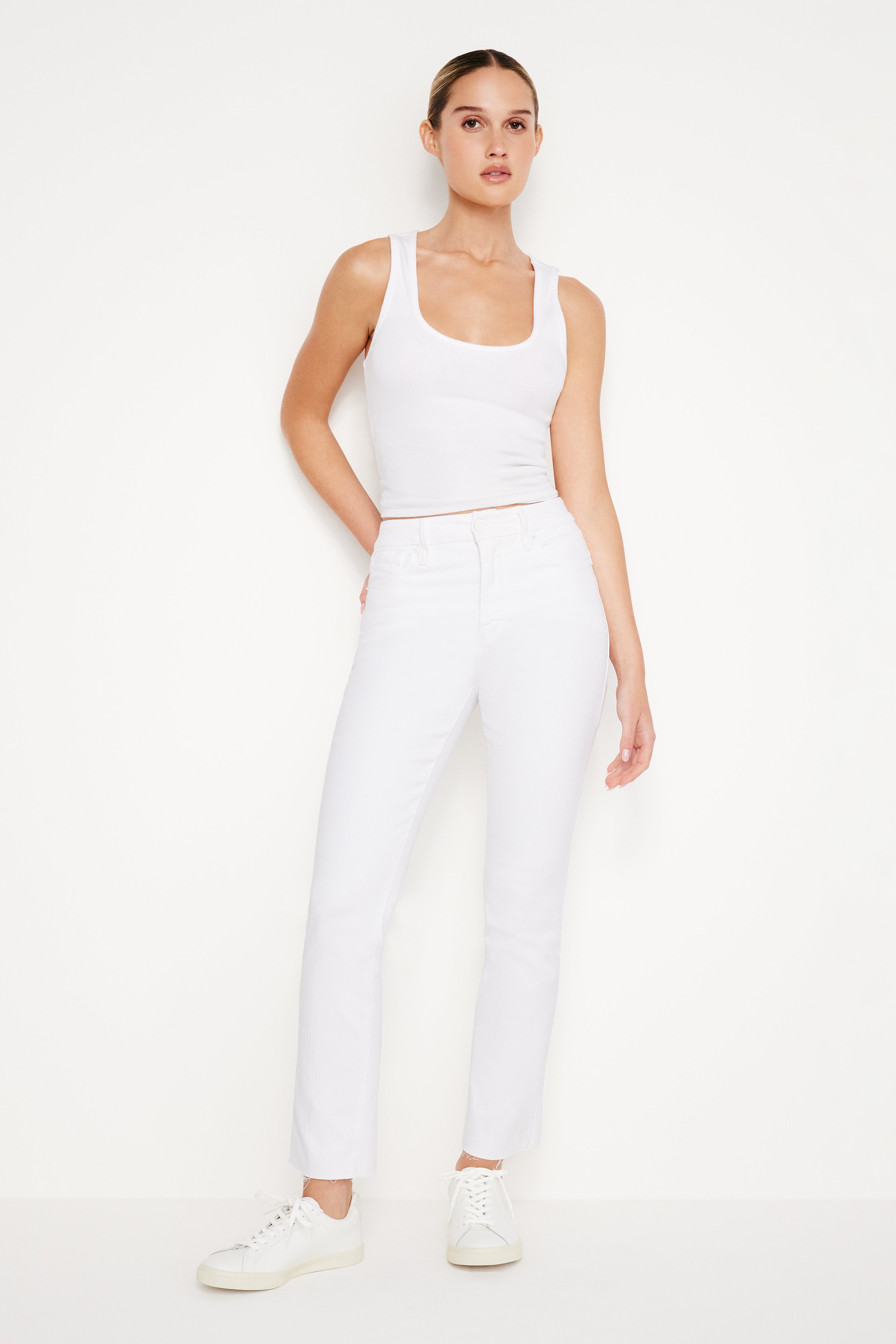 GOOD LEGS STRAIGHT JEANS | WHITE037