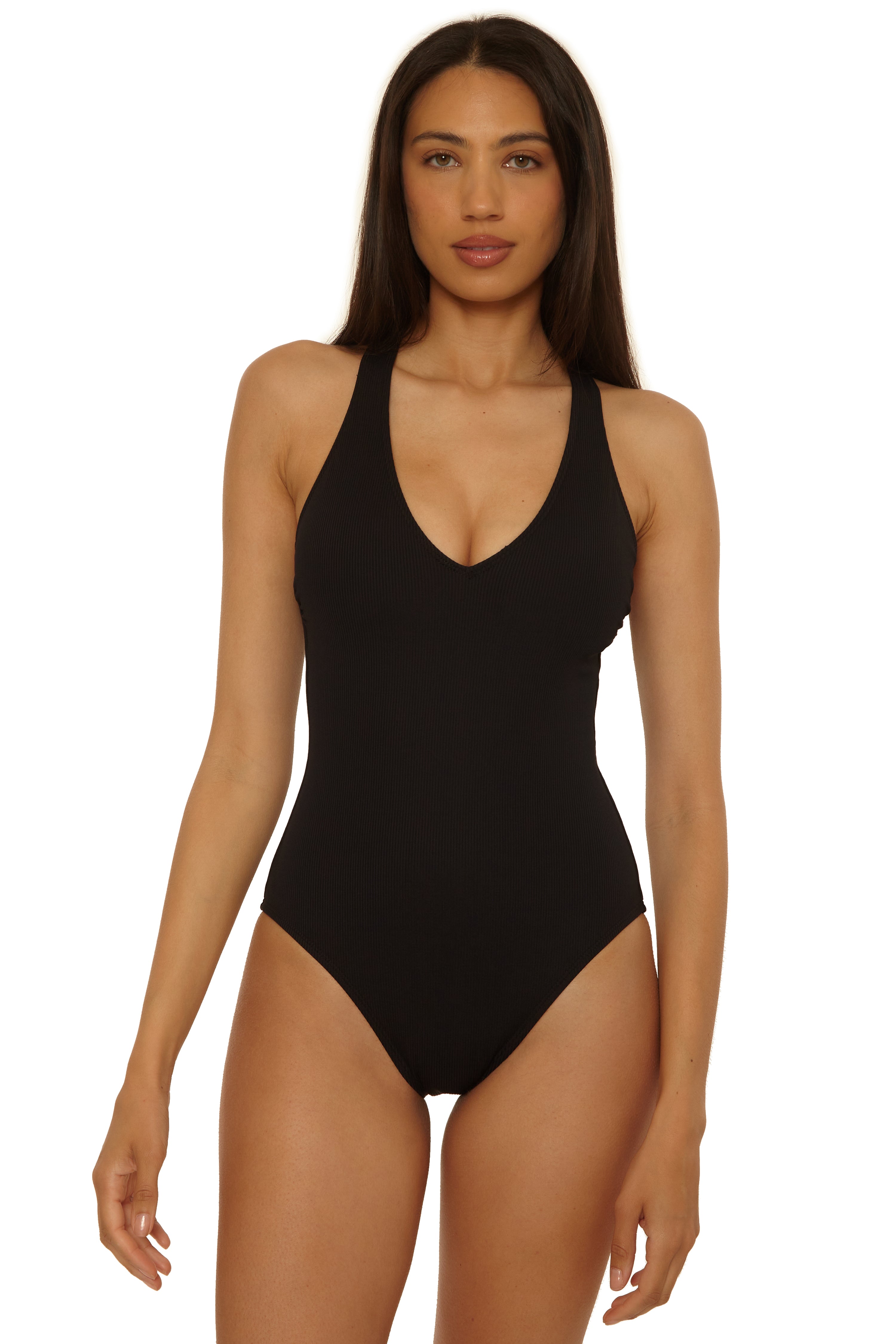 BCA by Becca Black Ridge Line Tank One Piece