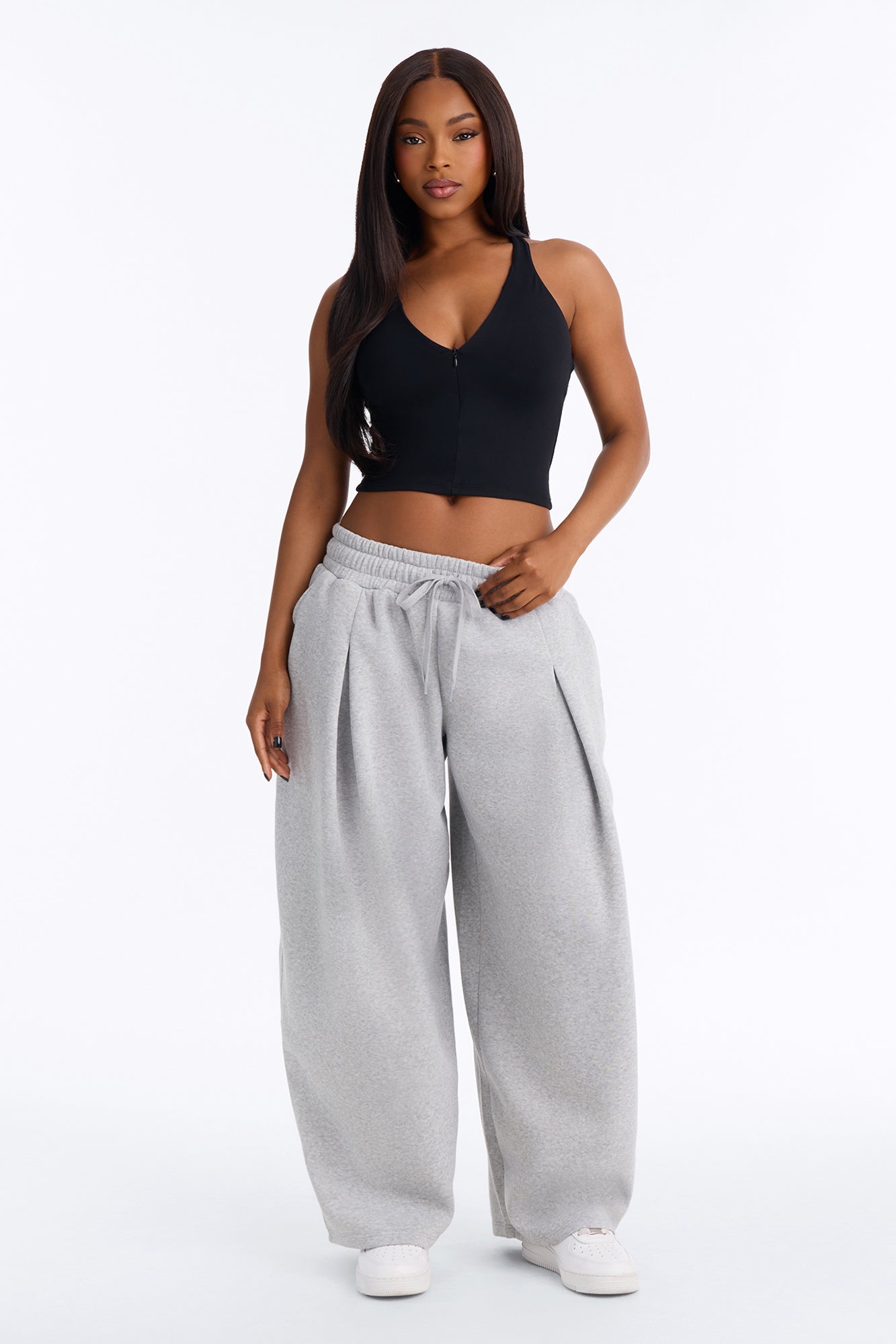 Rachel Barrel Lounge Pant - Heather Grey
