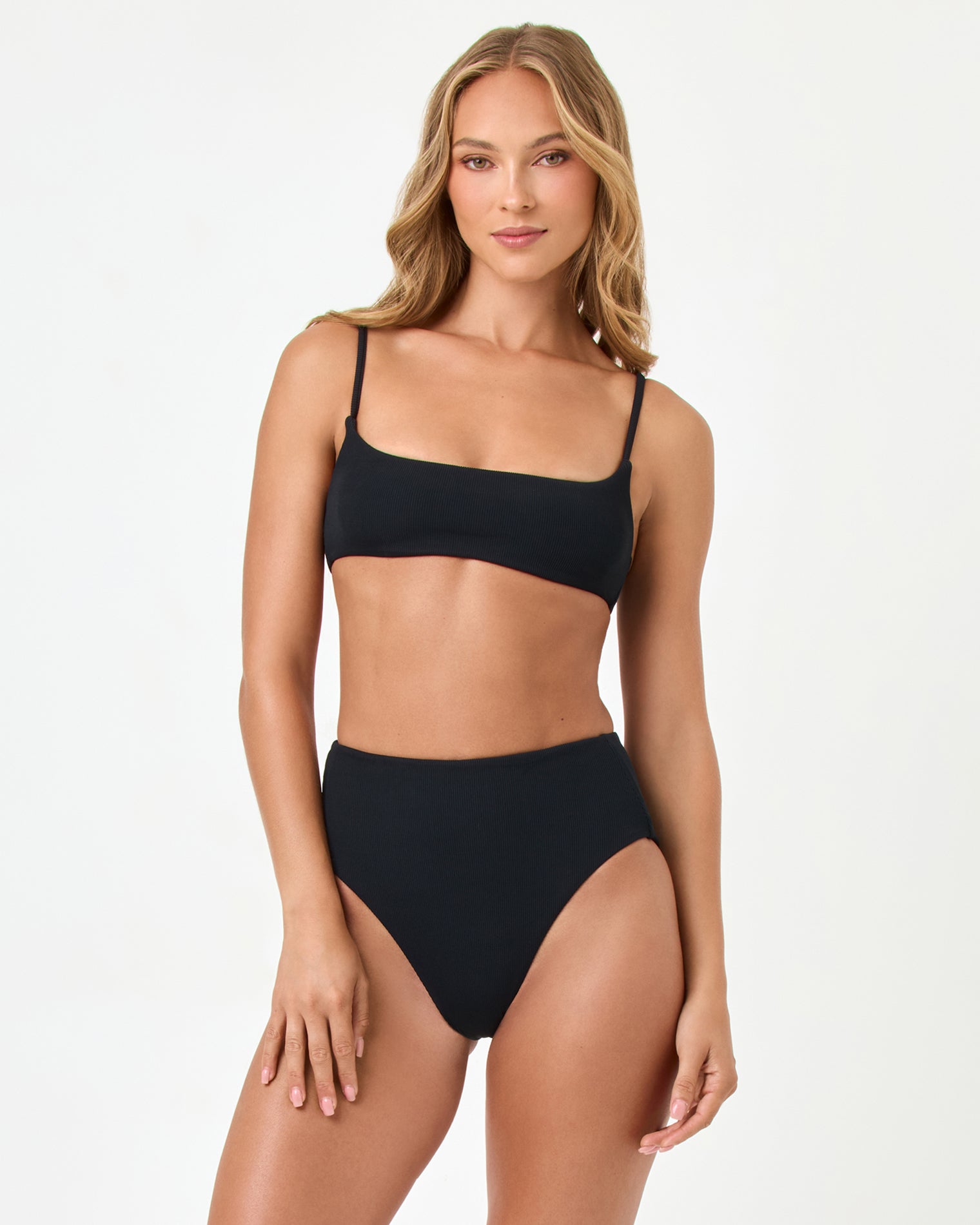 LSPACE Black Presley Top