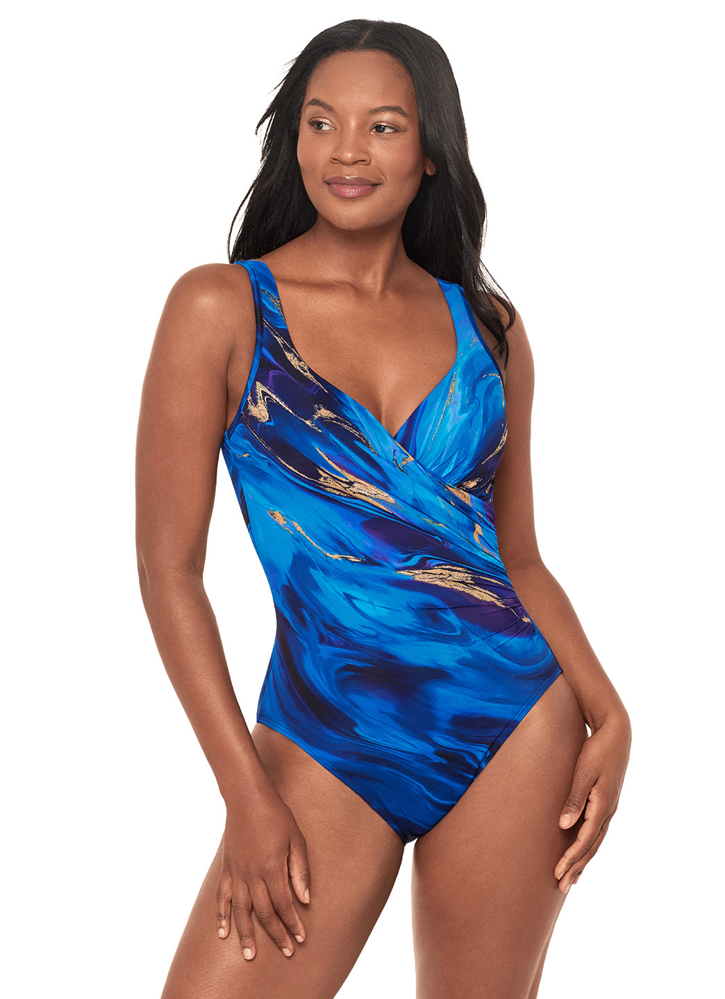 Miraclesuit Women's Stellar Nova Its A Wrap One Piece Swimsuit