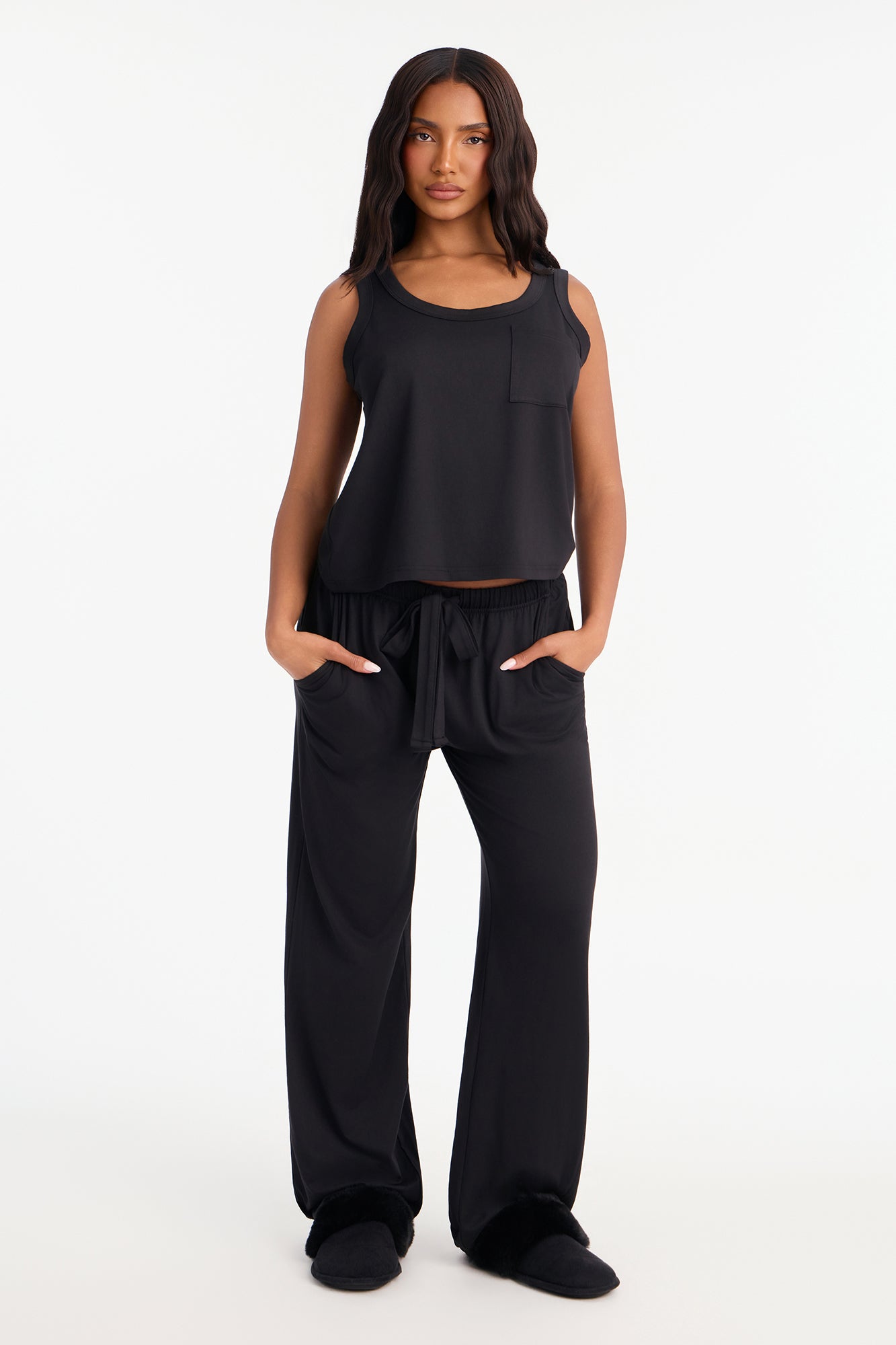 Darling Dreams PJ Jogger Pant Set - Black