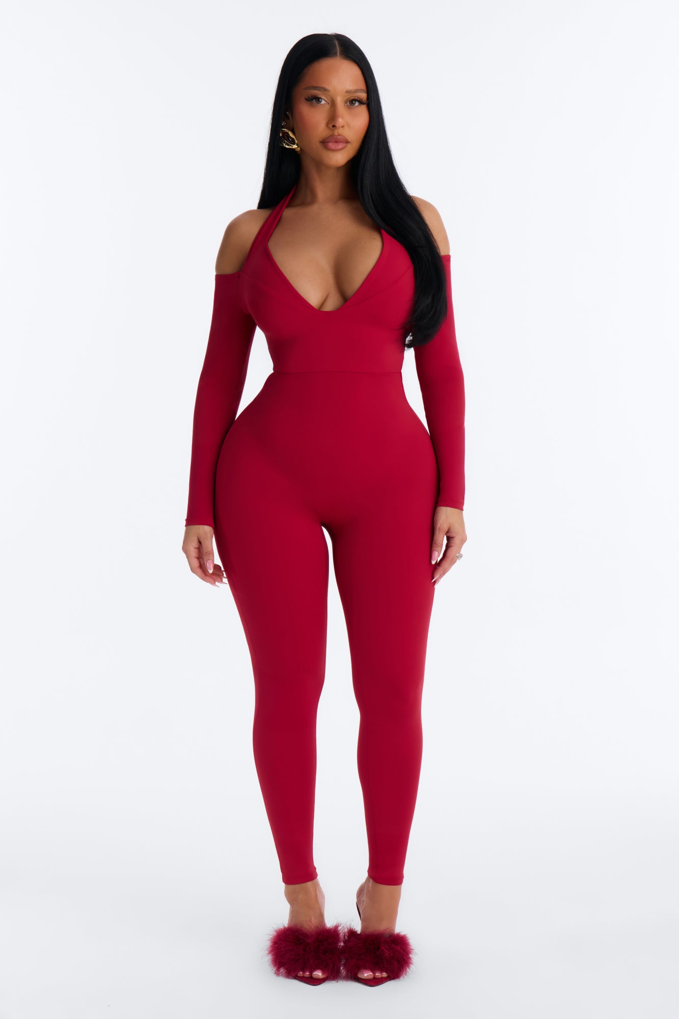 Do It For The Plot Catsuit - Red