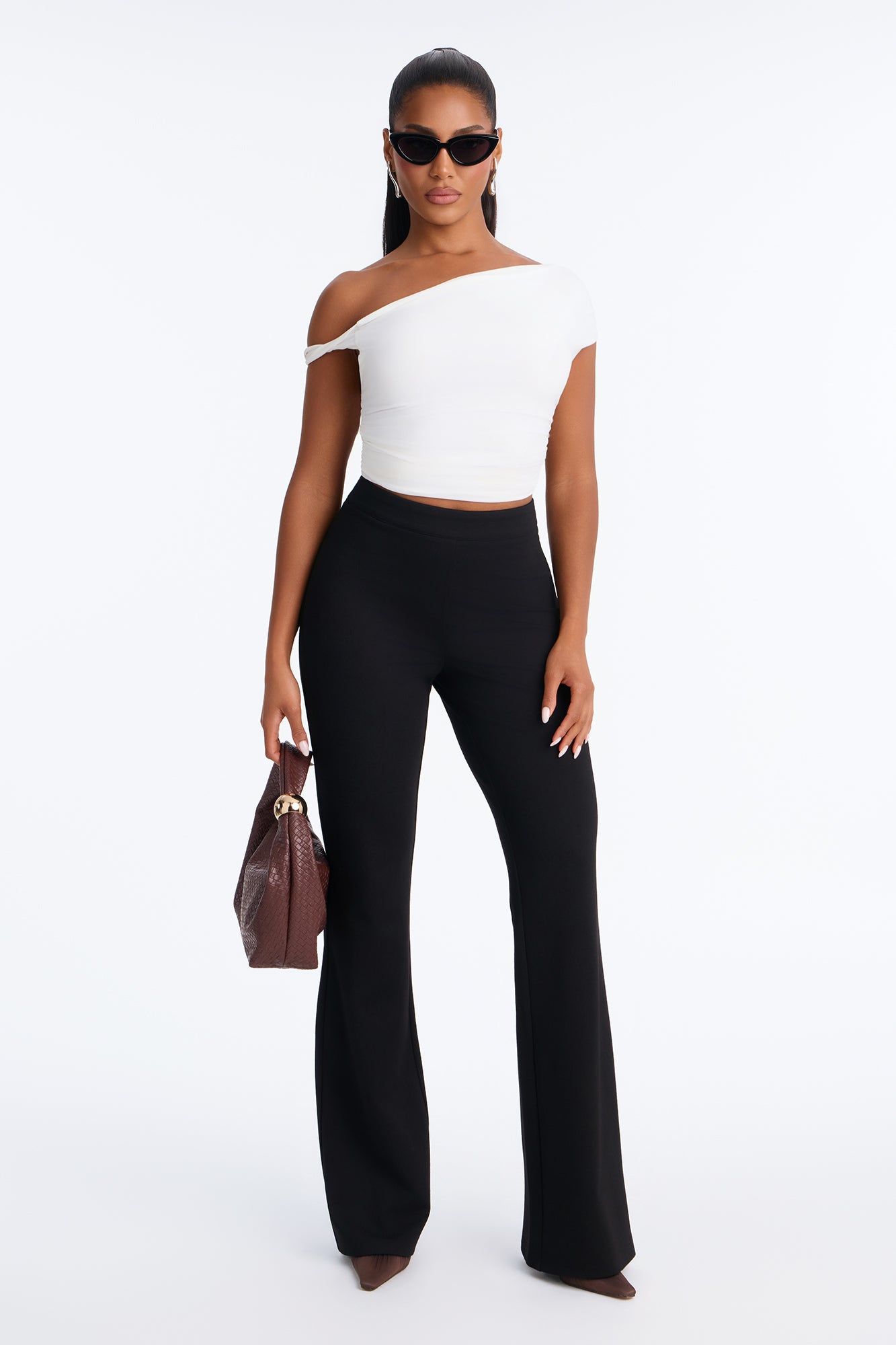 Raf Mid Rise Straight Leg Trouser - Black